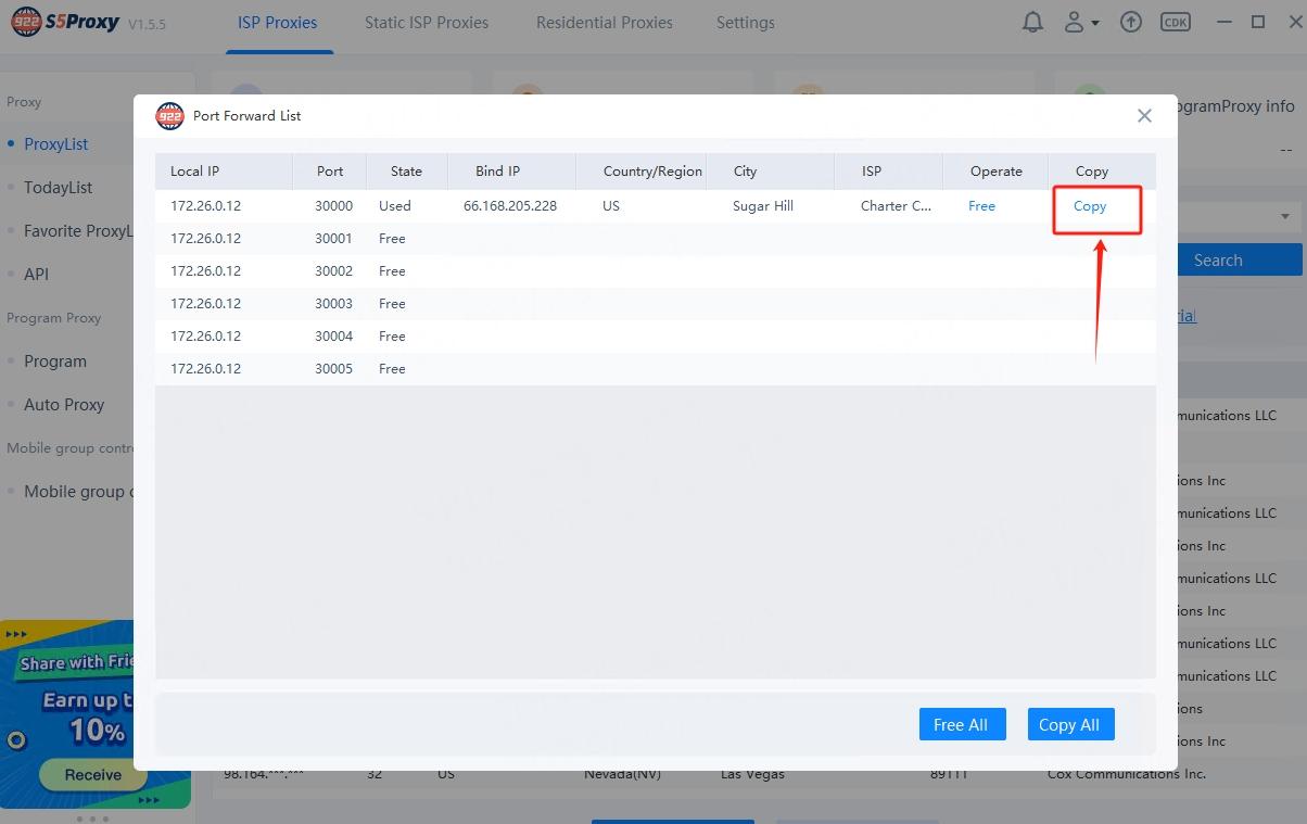 Danh sách Forward Desktop